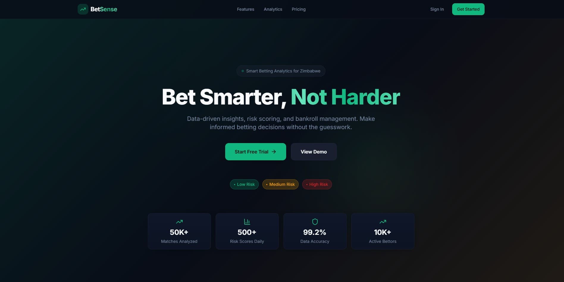 BetSense — project screenshot