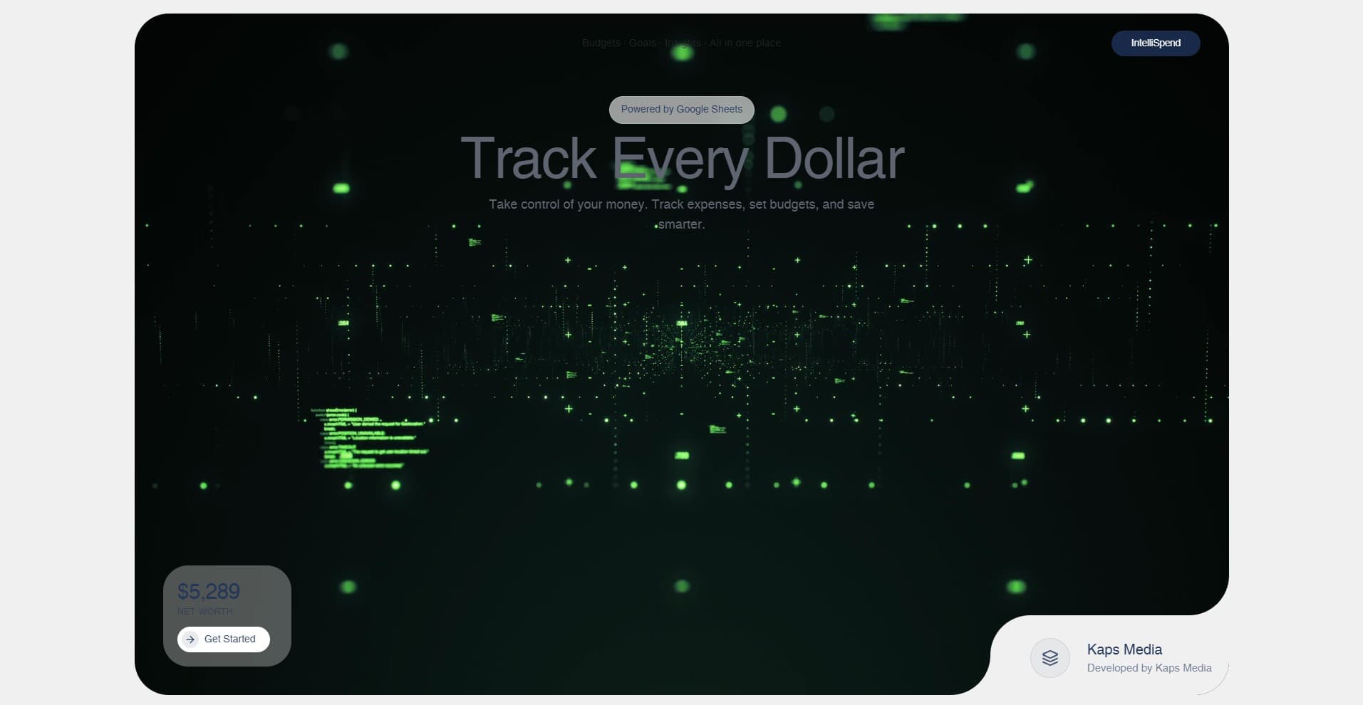 IntelliSpend — project screenshot