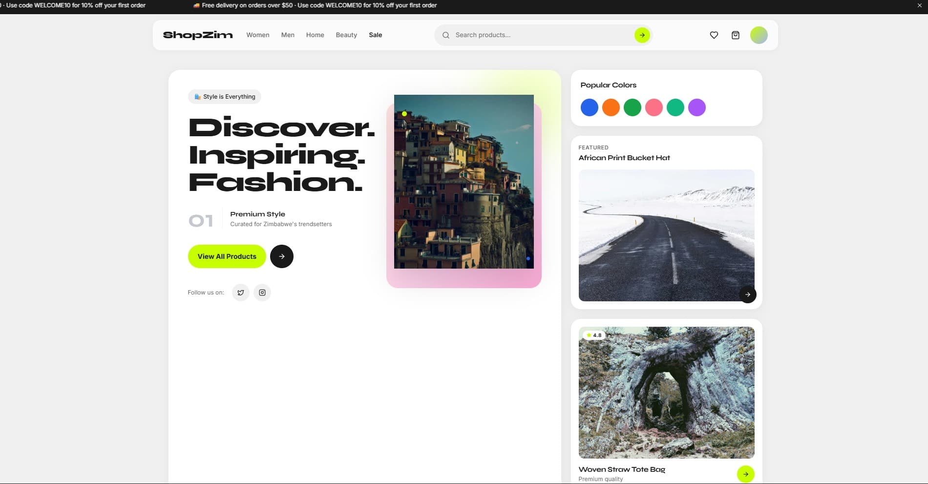 ShopZim — project screenshot