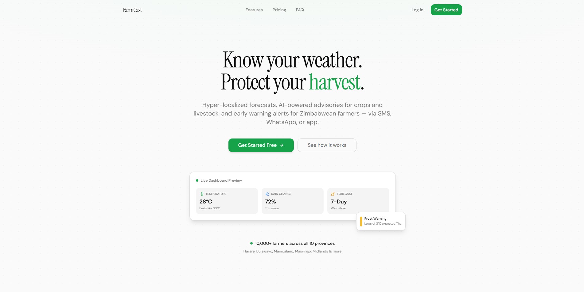 FarmCast, project screenshot
