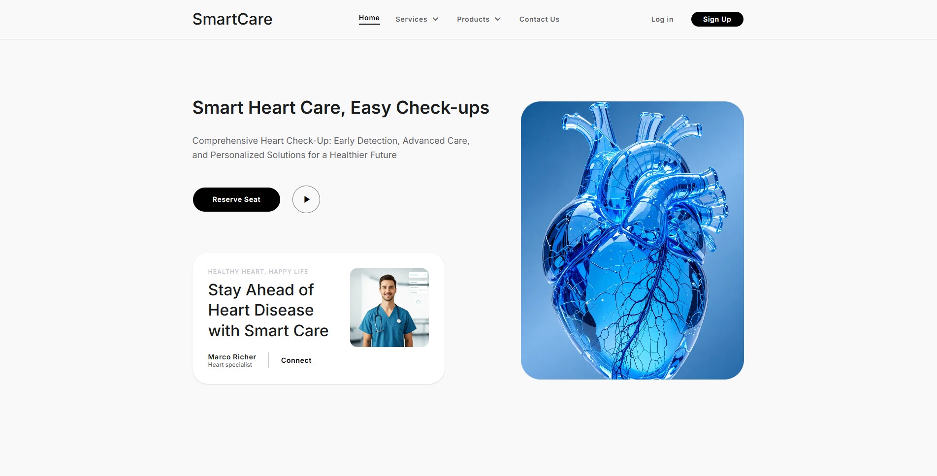 SmartCare, project screenshot